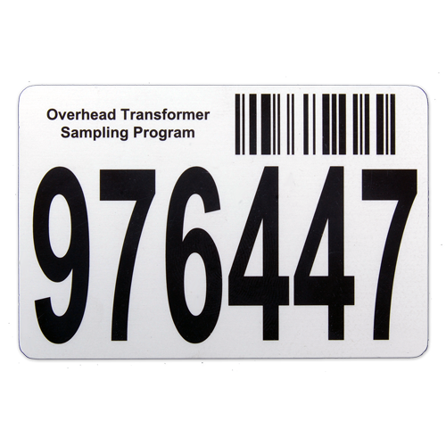 Utility Asset Label
